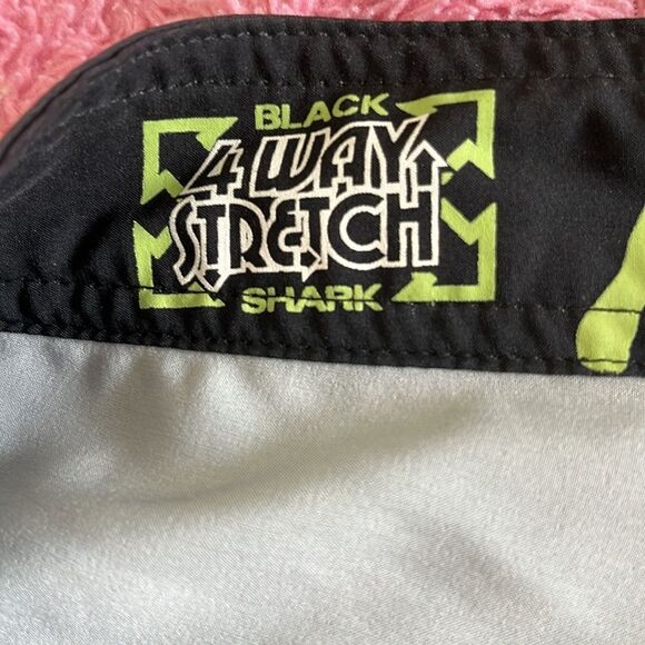 Maui & Sons Since 1980 Board Surf Shorts Black with Palm Tree Design SZ 32 S/M - Picture 7 of 10